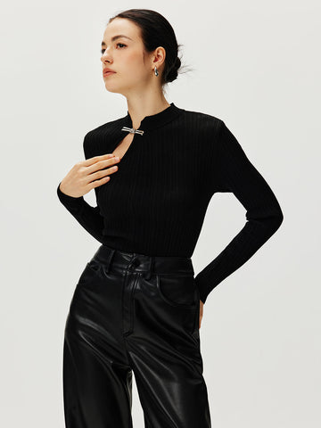 Leonie | Asymmetrischer Geknoteter Pullover