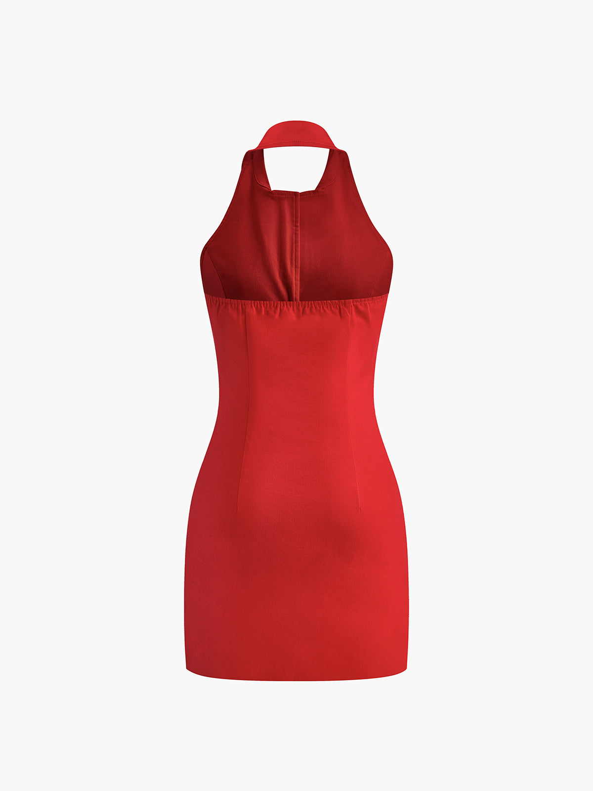 Lara | Elegantes Halfter Kleid mit Knopfleiste