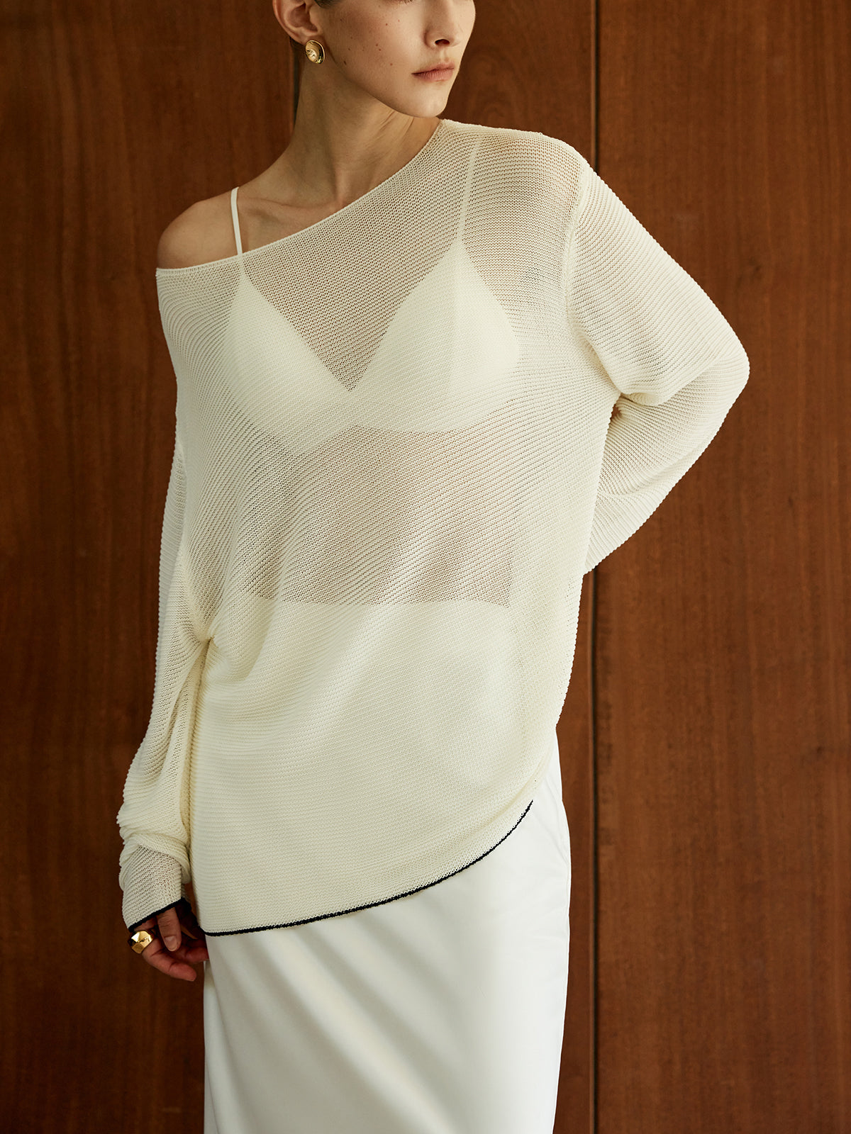 Mia | Eleganter Sim-Sheer Pullover