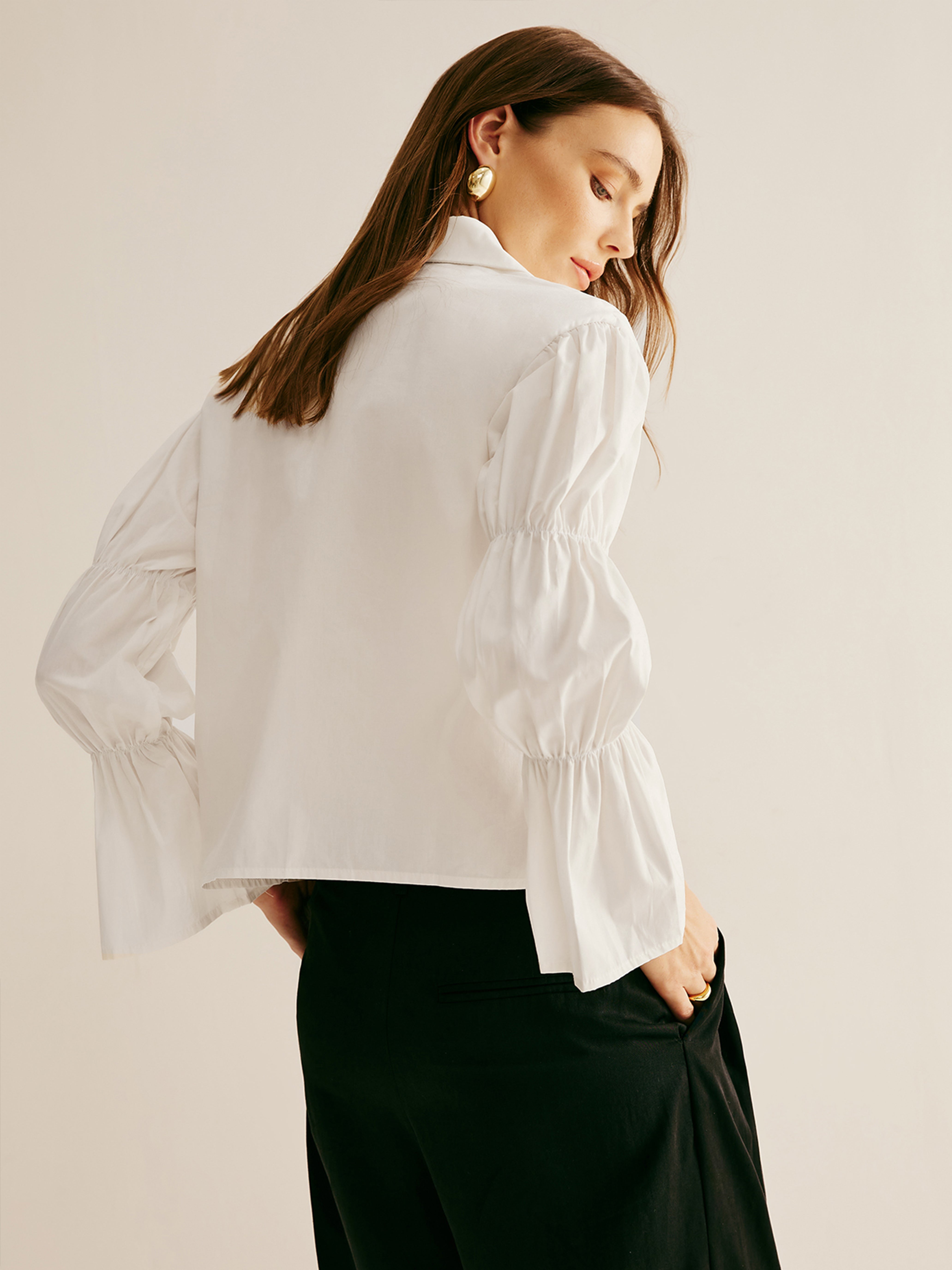 Leni | Elegantes Poloshirt mit Schleifen-Details