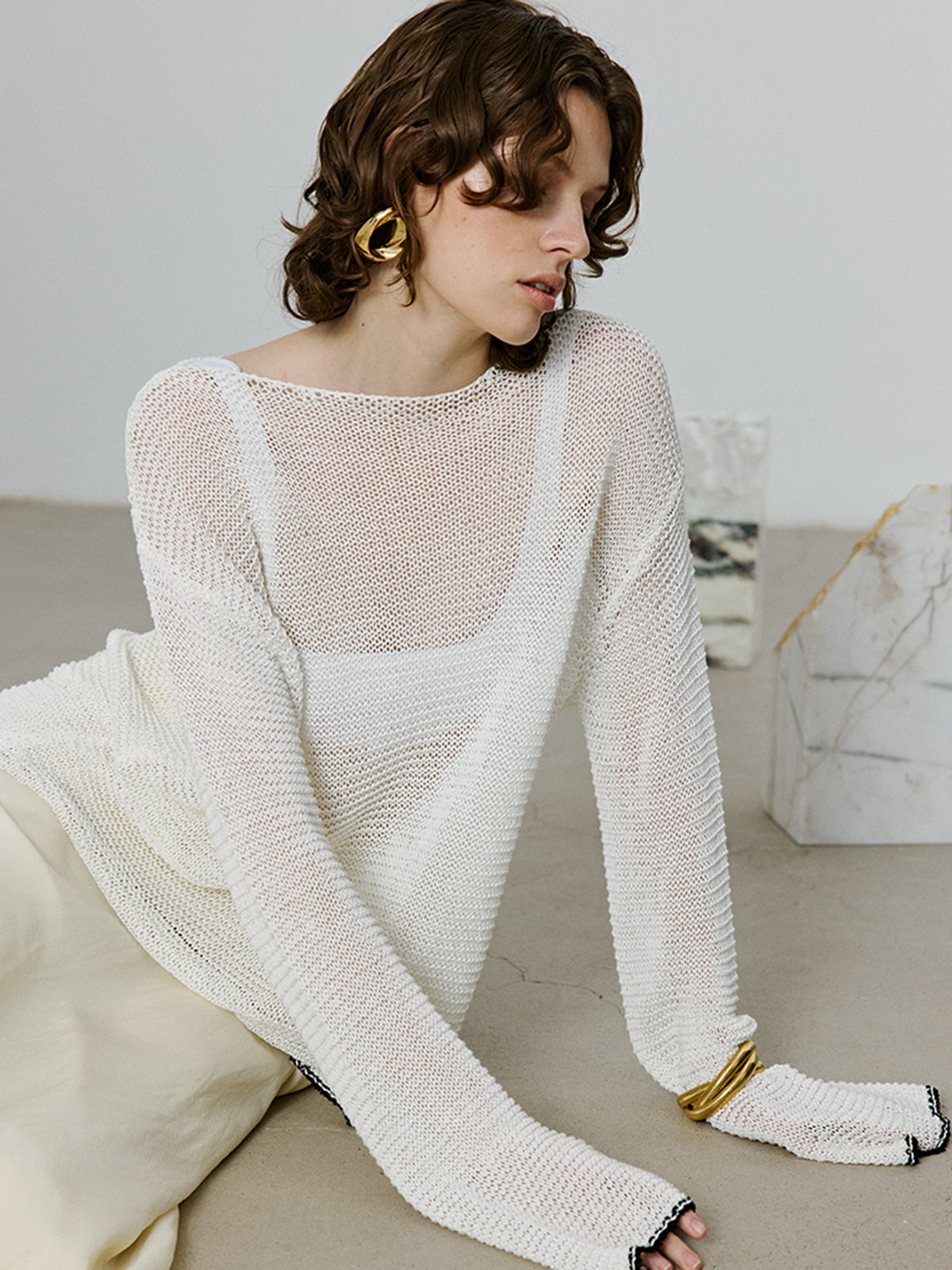 Mia | Eleganter Sim-Sheer Pullover