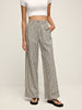 Anna | Elegante Hochbund Hose mit Streifenoptik