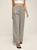 Anna | Elegante Hochbund Hose mit Streifenoptik