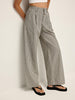 Anna | Elegante Hochbund Hose mit Streifenoptik