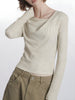 Lisa | Elegantes plissiertes Stricktop