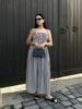 Emilia | Ärmelloses Maxikleid im Streifen-Design
