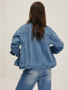 Leona | Jeansjacke mit Klappentaschen