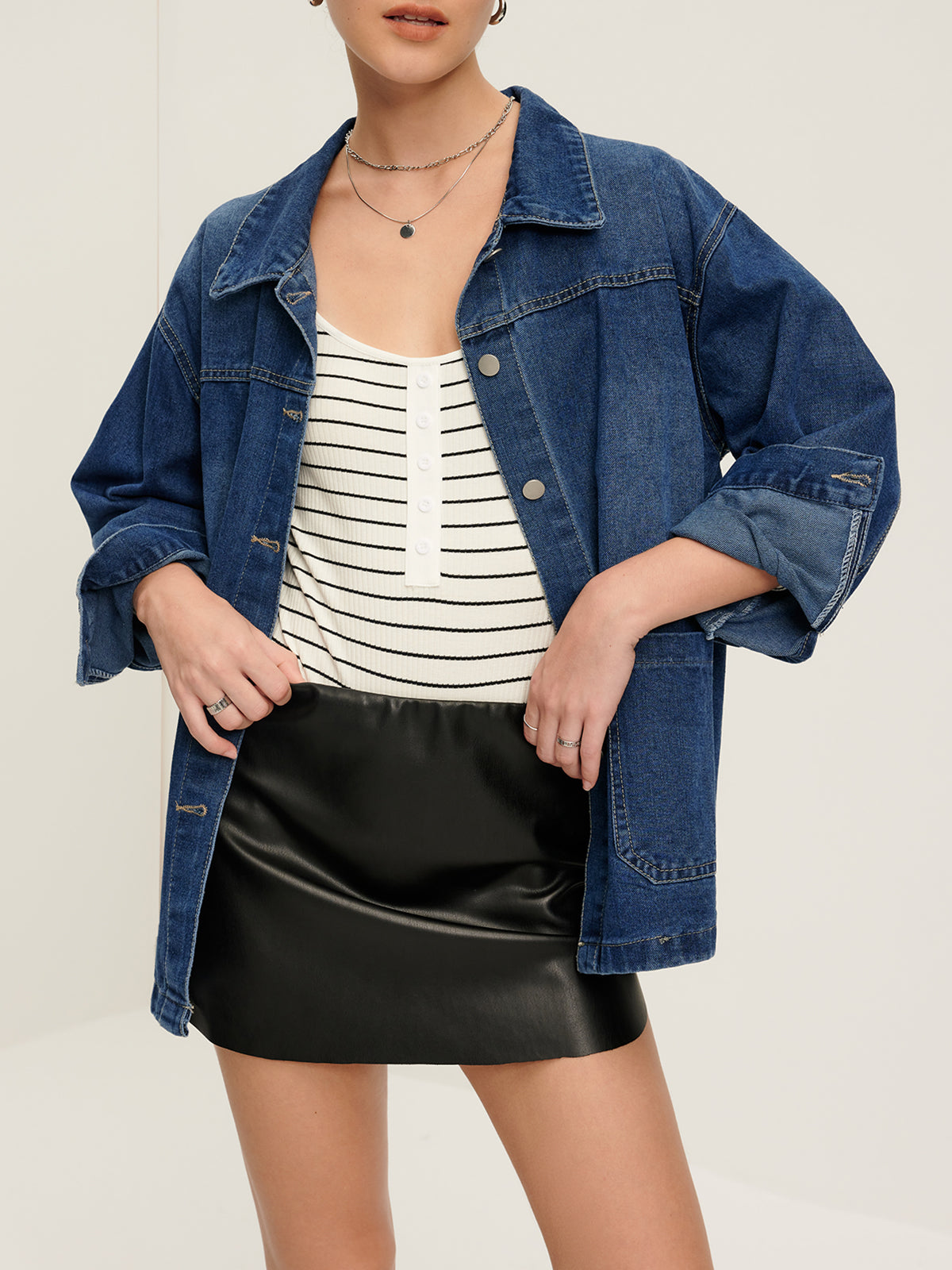 Max | Lässige Denim-Jacke mit Revers