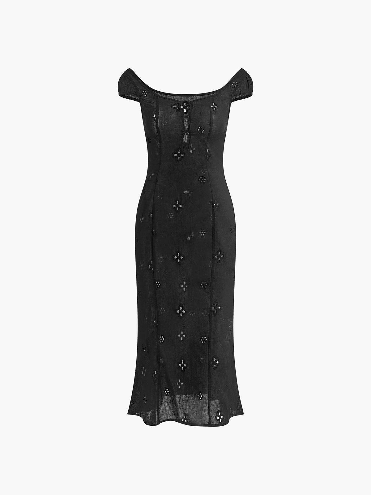 Clara | Elegantes Midi-Kleid mit Schlüssel-Ausschnitt