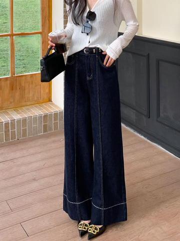 Jonas | Lässige Weit geschnittene Denim-Jeans