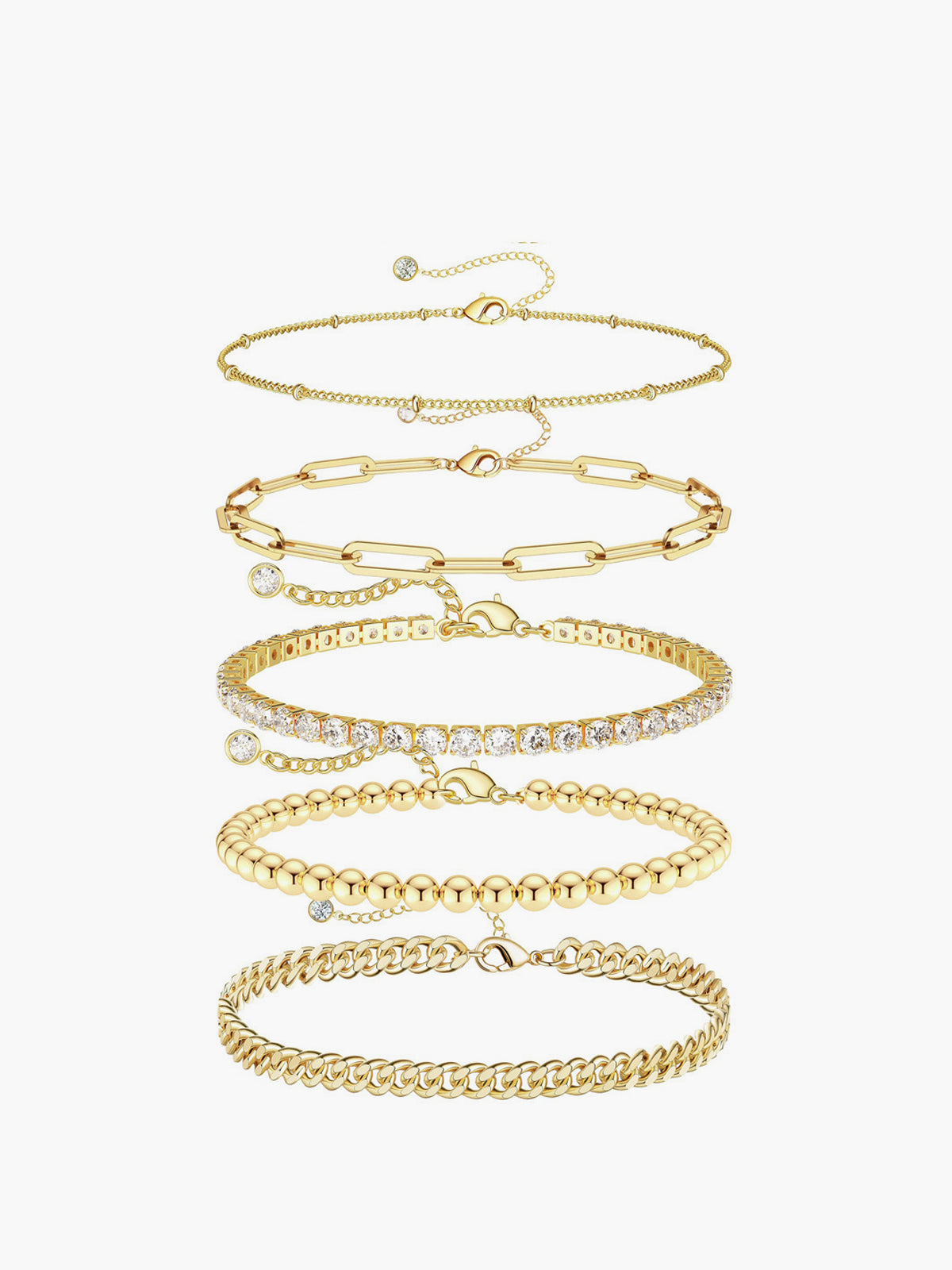 Leo | Goldenes Geometrisches Armband
