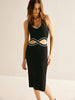 Clara | Verführerisches V-Ausschnitt Halter Kleid