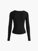Emma | Asymmetrisches Longsleeve T-Shirt