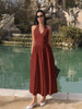 Clara | Halterloses Kleid mit Taschen