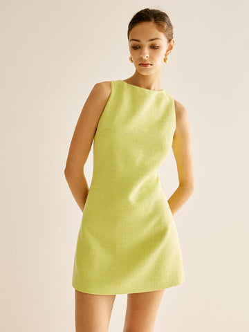 Laura | Minimalistisches Tweed-Kleid
