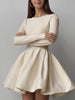 Clara | Elegantes Faltenkleid aus Strick