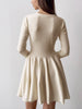 Clara | Elegantes Faltenkleid aus Strick
