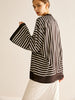 Max | Satin Gestreiftes Knopf-Hemd