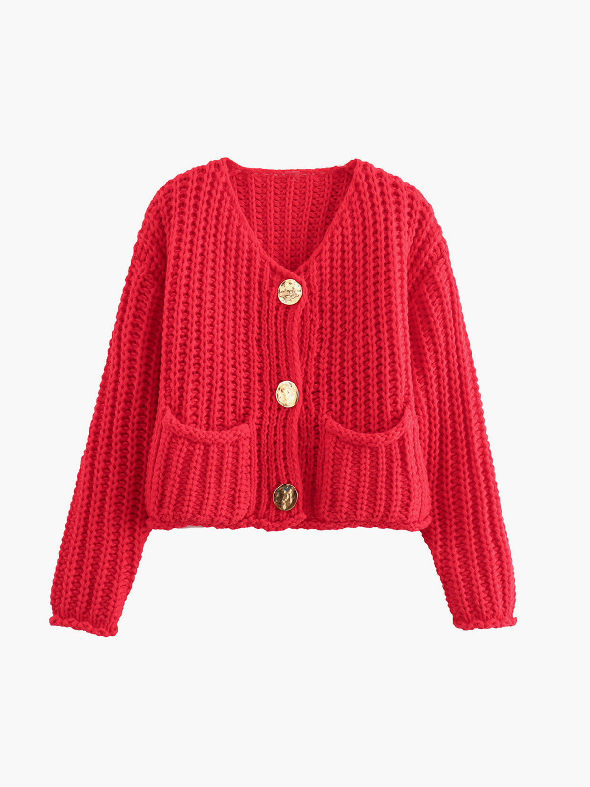 Emma | Schlichter Knopf-Strick-Cardigan