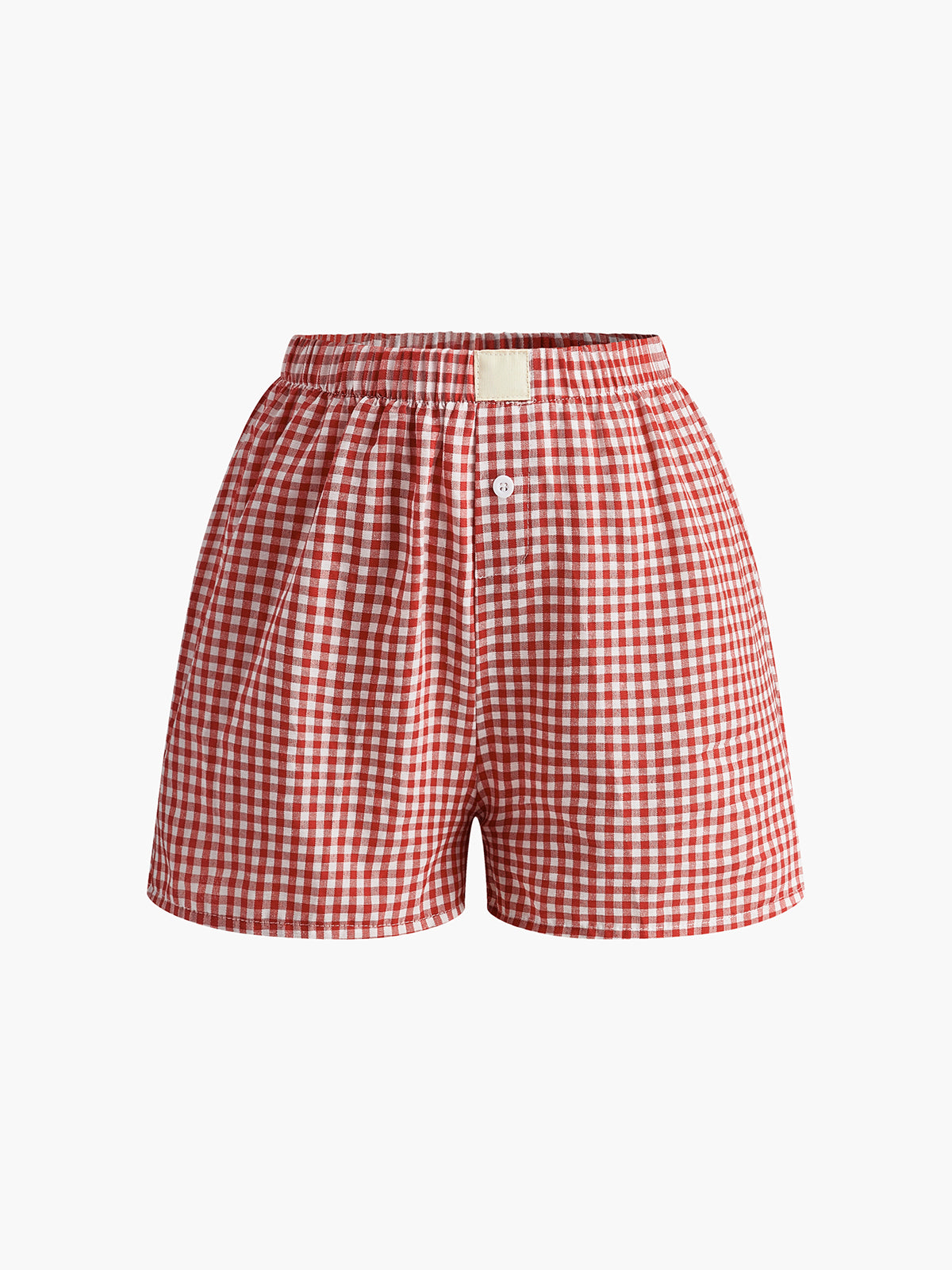 Leon | Karierte Knopfshorts