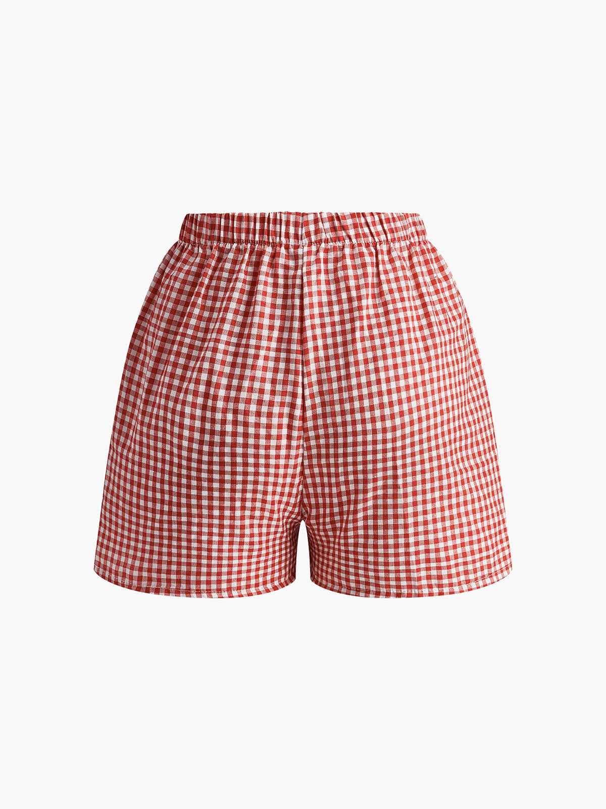 Leon | Karierte Knopfshorts