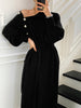 Clara | Turtleneck-Kleid mit Knopf und Gürtel