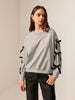 Leon | Verspielter Rundhals-Sweatshirt mit Schleife