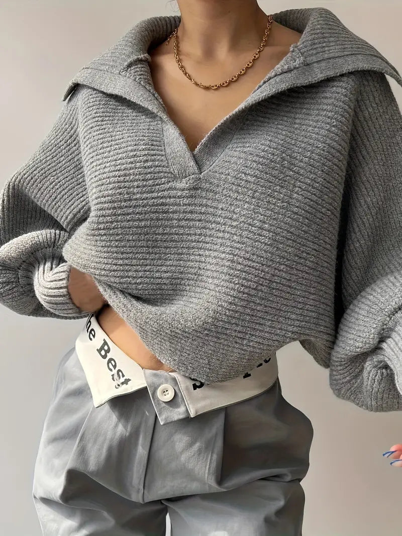 Max | Lässiger Pullover mit Kragen