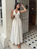 Clara | Halterloses Kleid mit Taschen