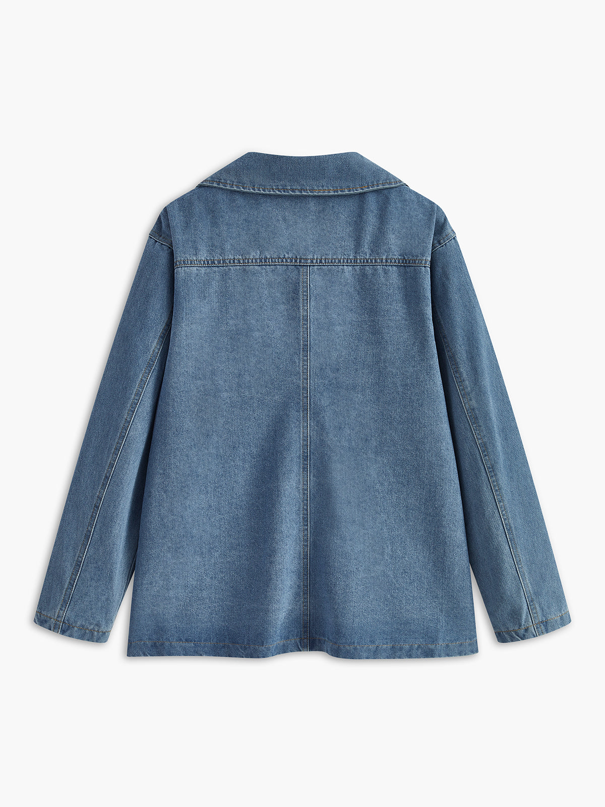 Max | Lässige Lapel Cargo Denim Jacke