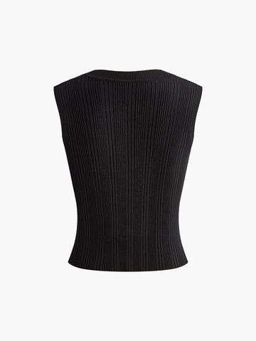 Clara | Perlenbesetzter Stretch Sweater Vest