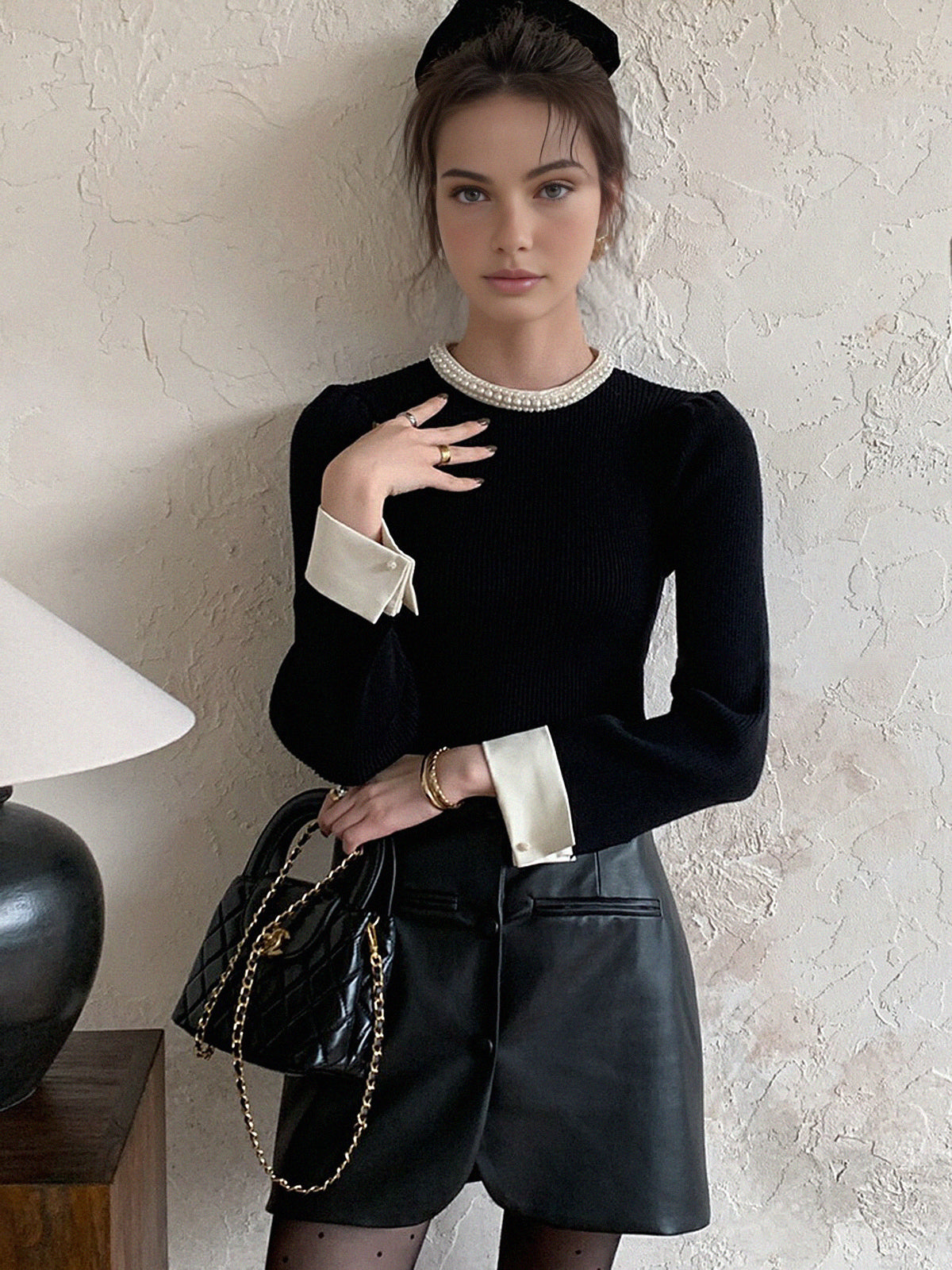 Emilia | Eleganter Pullover mit Perlendetails