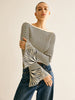 Laura | Gestreiftes Stricktop mit Rüschensleeves