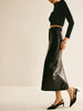 Clara | Eleganter A-Linien-Rock aus PU-Leder