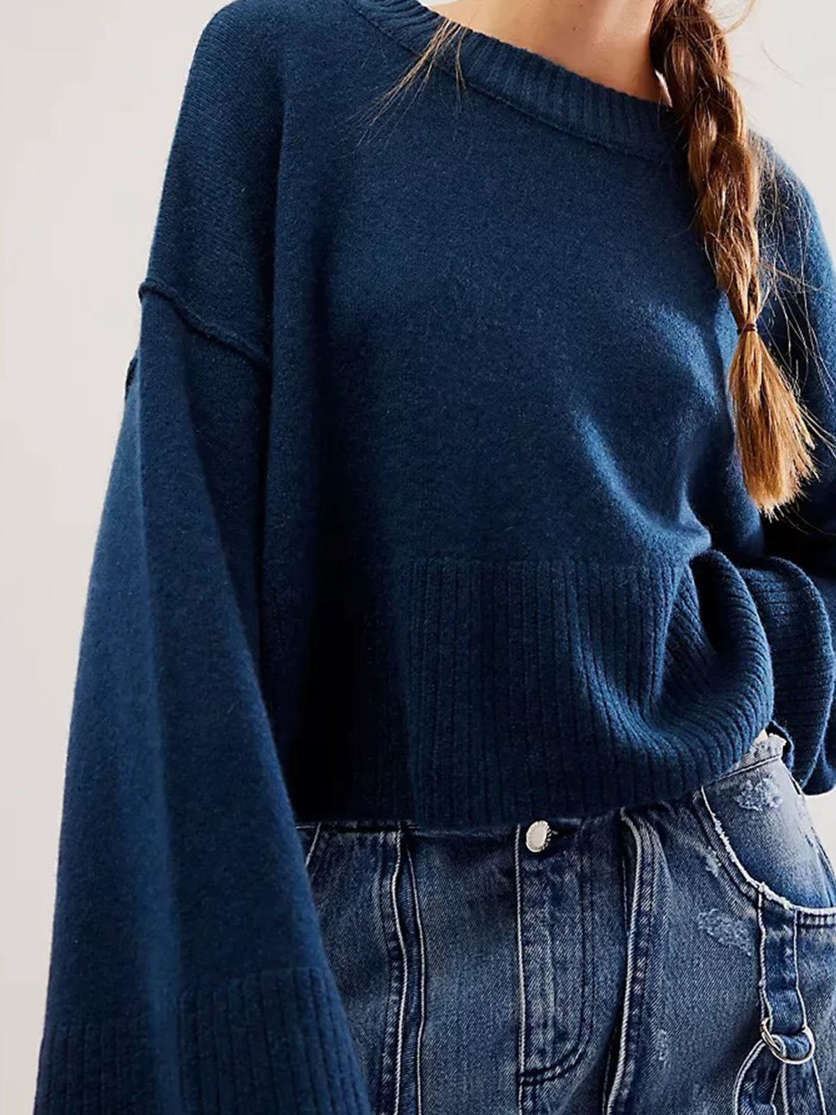 Elias | Oversized Pullover mit seitlichen Schlitzen