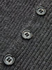 Clara | Verspieltes Knopf-Corsagen-Strickoberteil
