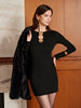 Emilia | Kurzarm Kleid mit floralem Ribbenmuster