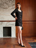 Clara | Elegantes Kleid mit quadratischem Ausschnitt und Taschen