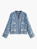 Sophia | Elegantes V-Ausschnitt Besticktes Shirt