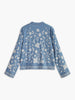 Sophia | Elegantes V-Ausschnitt Besticktes Shirt