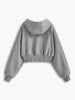 Leo | Modischer Zip Crop Hoodie mit langen Ärmeln