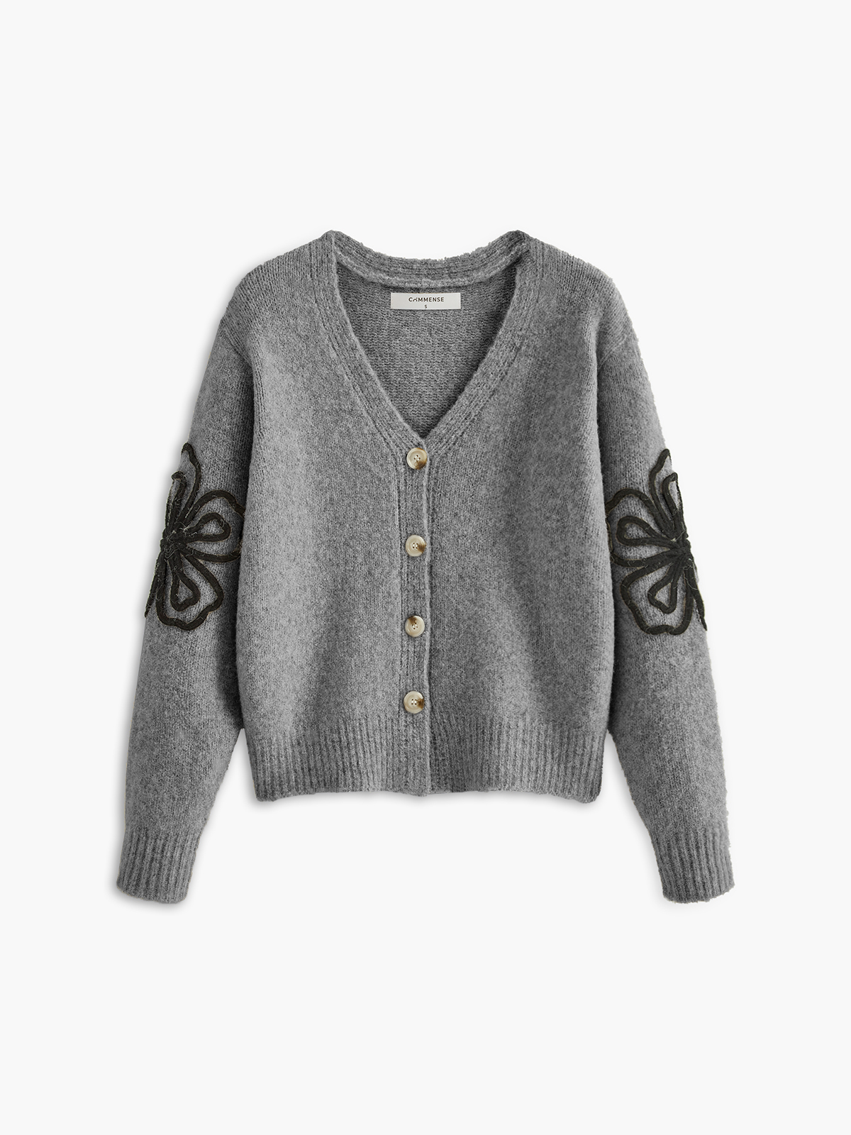 Emilia | Floraler V-Ausschnitt Cardigan