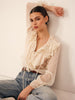 Raffaela | Zarte Rüschenshirt aus Chiffon