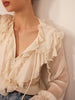 Raffaela | Zarte Rüschenshirt aus Chiffon