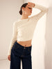 Anna | Tie Back Crop Pullover