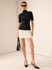 Clara | Elegantes Turtleneck-Kleid mit Kontrastdetails