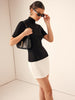 Clara | Elegantes Turtleneck-Kleid mit Kontrastdetails