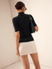 Clara | Elegantes Turtleneck-Kleid mit Kontrastdetails