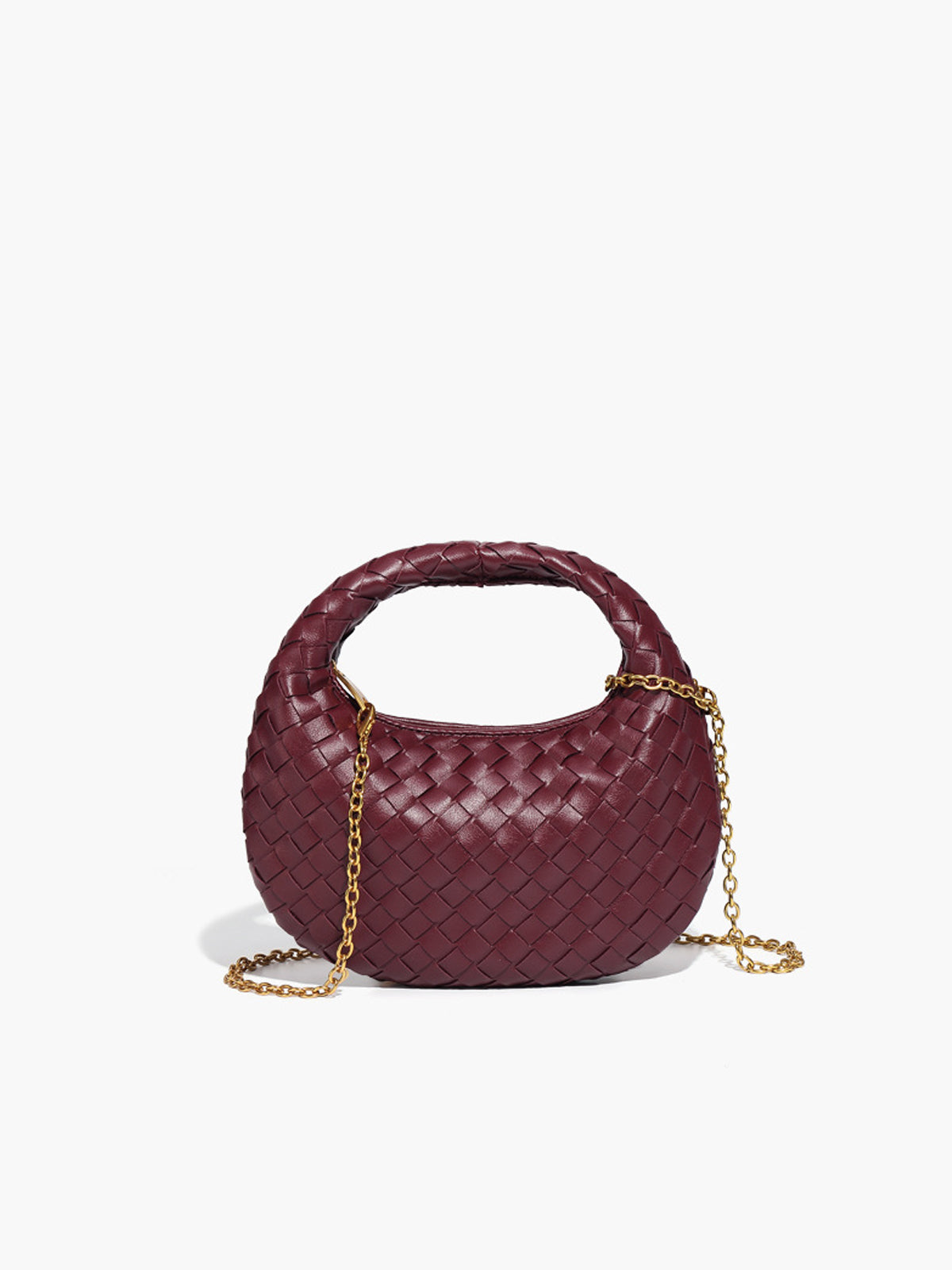 Lisa | Stilvolle, geflochtene Handtasche mit Reißverschluss
