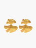 Emilie | Ginkgo Blattrippel Ohrringe